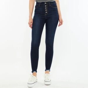 KanCan Dark Blue High-Waisted Jeans